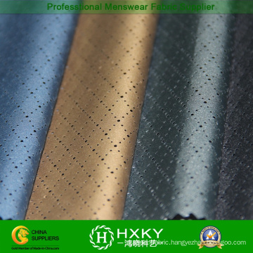 Polyester Pongee Fabric with Diamond Mesh Hole Pattern